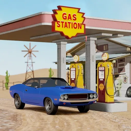 لعبة محاكي البنزينة Gas Station Simulator مهكرة للأندرويد